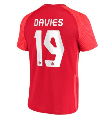 Lacne Muži Futbalové dres Kanada Alphonso Davies #19 MS 2022 Krátky Rukáv - Domáci